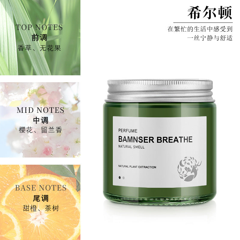 Car air freshener long-lasting diffuser odor eliminator solid balm ornament men's car fragrance wholesale