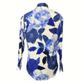 wholesale women's long-sleeved shirts, trendy all-season shirts with popular cross-border print designs, dropshipping available