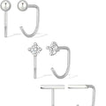 Amazon cross-border new zircon simple suit earrings versatile commuter hong kong style elegant earrings fashionable stylish women