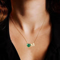 2026 european and american new product golden 26 letter necklace for women niche fresh heart sweet versatile pendant copper clavicle chain