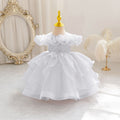 New in stock: toddler formal dress - off-the-shoulder bubble wedding dress, princess gown for baby girls, birthday dress