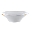 Restaurant gold thread thickened pure white japanese stylefor home thread double line horn hat ramen large soup noodle bowl can be added with word mark