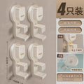 Suction cup washbasin stand-milk white 4 pieces