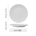 Hotel personalized frosted ceramic western dinnerware set - minimalist solid color polka dot business dinner plates