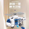 Fire truck ambulance kids' car motorcycle police car toy airplane rescue set - new cross-border gift for boys
