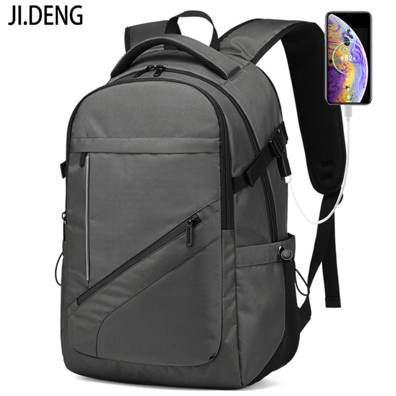 New backpack men's business computer bag leisure travel bag large capacity backpack outdoor large and middle school student schoolbag