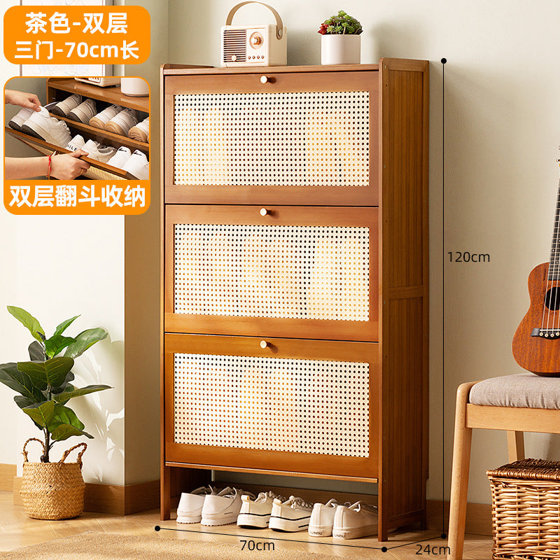 Simple shoe rack household door multi-layer with door dust-proof entry shoe rack shoe cabinet high vertical integrated storage rack
