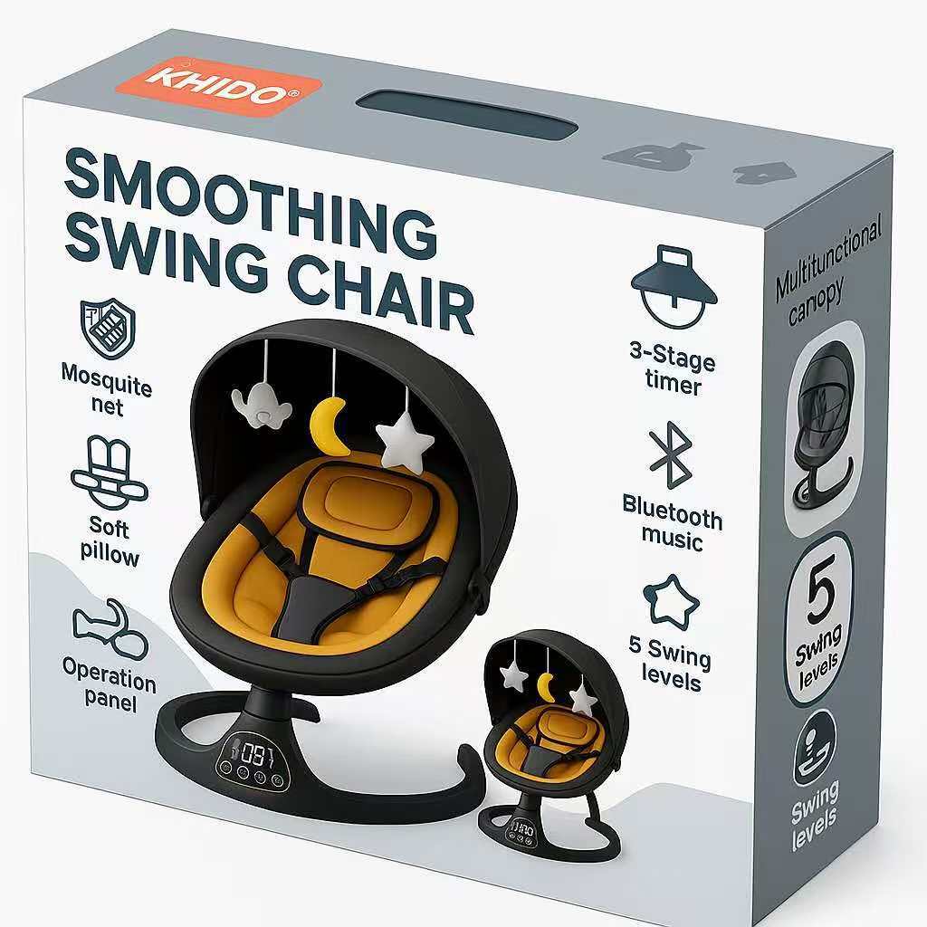 Baby Electric Soothing Cradle Bed Artifact Baby Multifunctional Sitting and Reclining Rocking Chair APP Remote Control