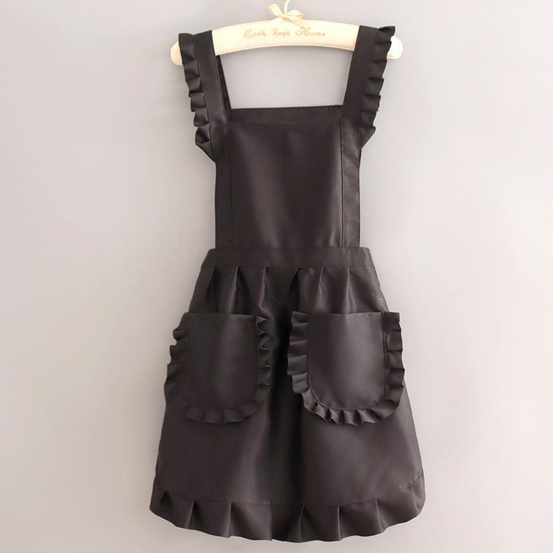 Beautiful and breathable work apron - modern minimalist design for women, suitable for home kitchen, office, cotton fabric, durable workwear, nail salon