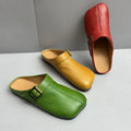 Baotou slippers women's outwear2026new arrivalretro handmade flats shoes casual soft leather soft bottom sandals fashiontrendy