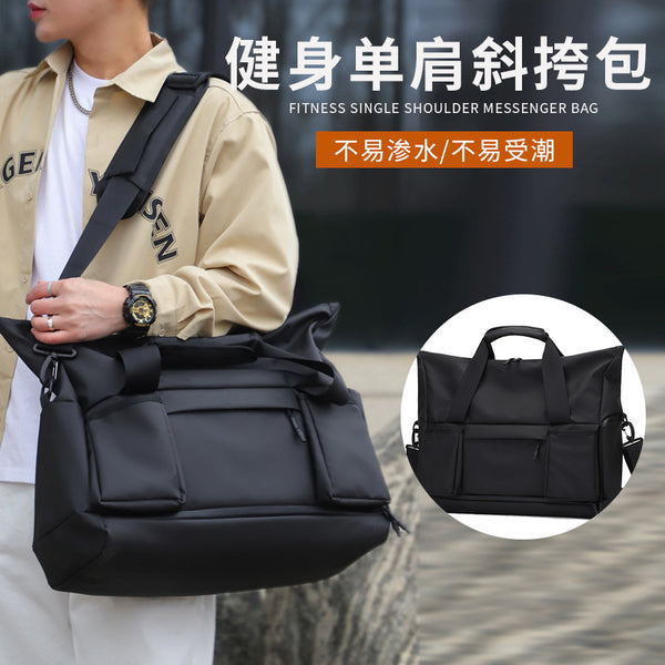 New sports and leisure messenger bag fashionable and simple fitness shoulder bag large capacity handbag storage wholesale