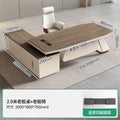 [upgraded e0 board] 2.0m boss table + side cabinet + chair