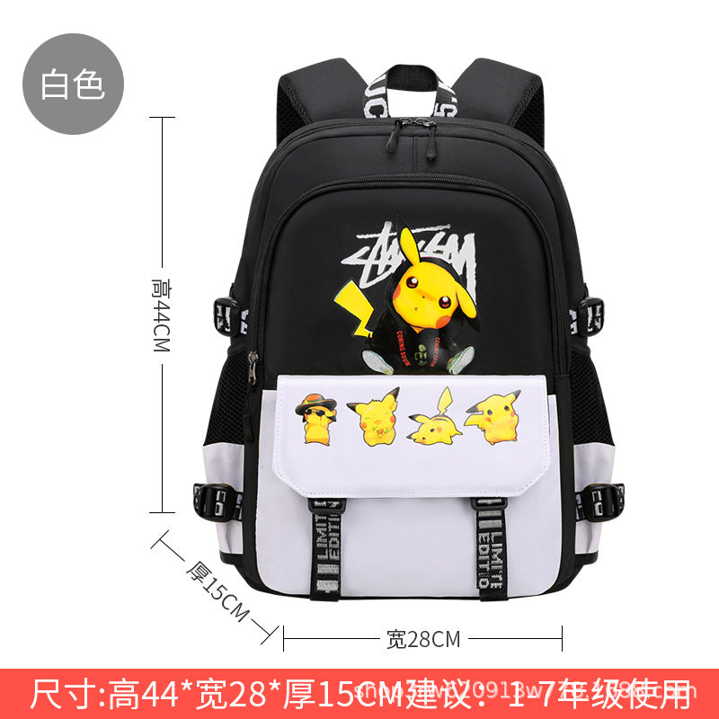 Primary school students tie rod schoolbag men's and women's six-wheel staircase climbing removable tie rod schoolbag second to sixth grade factory direct sales