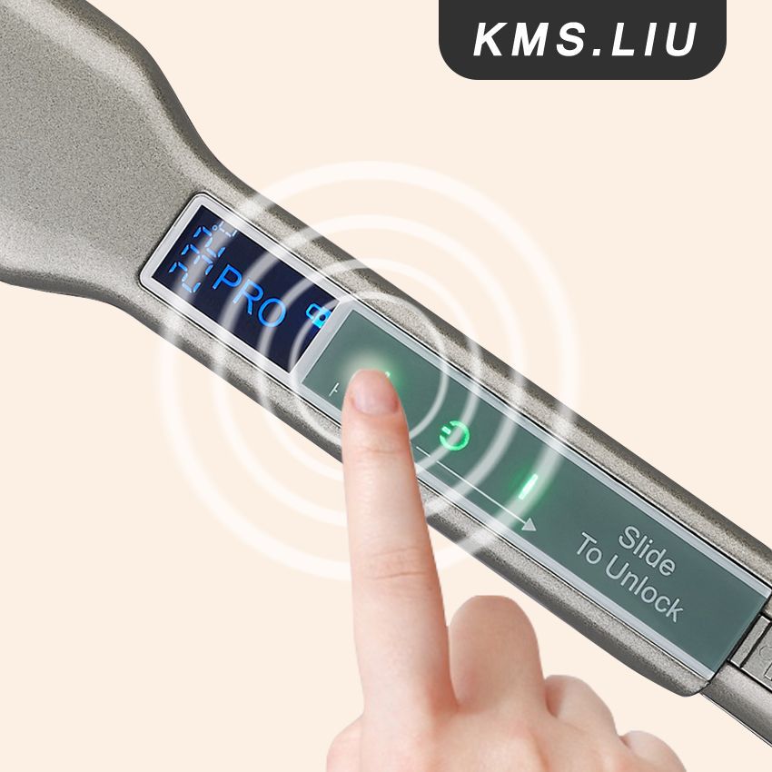 Cross-border touch screen hair straightener Multi-purpose hair straightener Curling iron 2-in-1 Dual-purpose straightener