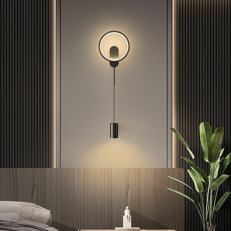 Bedside lamp bedroom wall lamp accessible luxury scandinaviancasual modern corridor aisle bench wall lamp living room background wall lamp