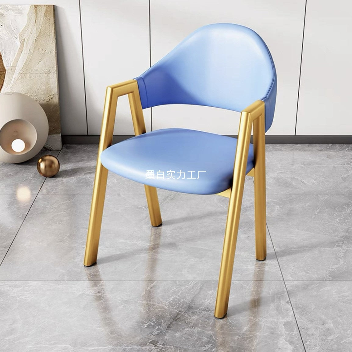 Nordic light luxury dining chair household minimalist dining table and chair backrest chair restaurant milk tea shop table and chair negotiation table and chair stool