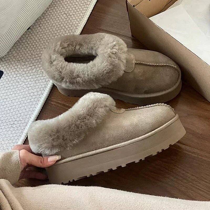 Women's snow boots - new 2026 winter collection: fleece-lined, extra thick, slip-on style. perfect for autumn and winter - fluffy, warm, and comfortable