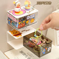 For homewall-mounted dustproof and moisture-proof rotate storage box office dormitory punch-free storage rack for home mirror cabinet storage box