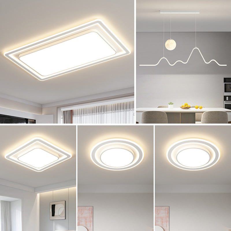 Atmospheric living room main light Nordic American dining room bedroom light Modern simple ceiling light Whole house lighting package combination