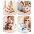 Children's second-order footstool, baby wash footstool, toddler hand washing step stool, child bathroom footstool
