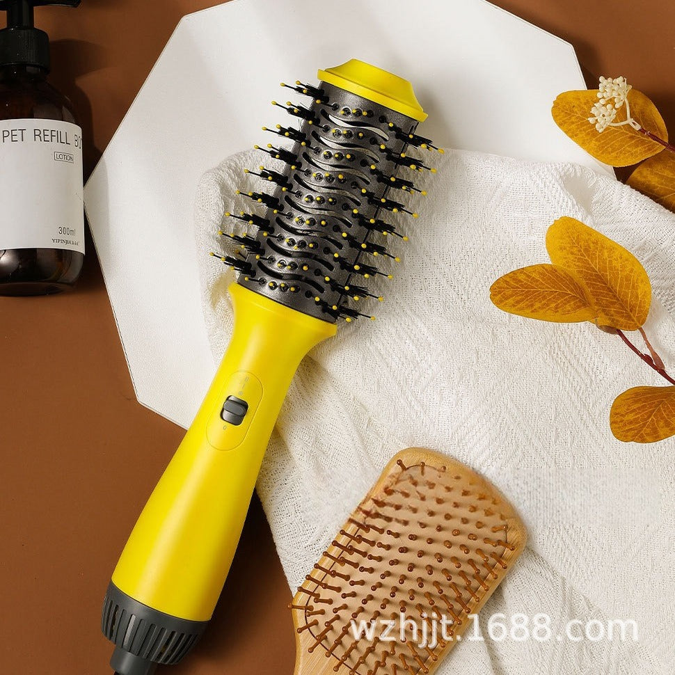 Cross-border four-in-one hot air comb, hair straightener, negative ion does not hurt the hair, curling iron, new product, multi-functional hair dryer.
