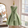 Girls' luxury satin dress - minimalist sleeveless pleated skirt, princess style - hot new arrival for cross-border e-commerce