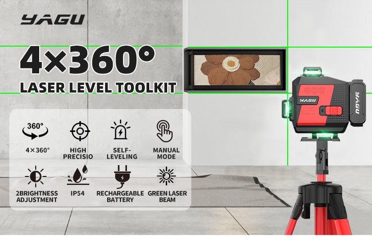 Subsolid infrared level private mold green light outdoor high-precision automatic leveling thickness adjustable  special supply