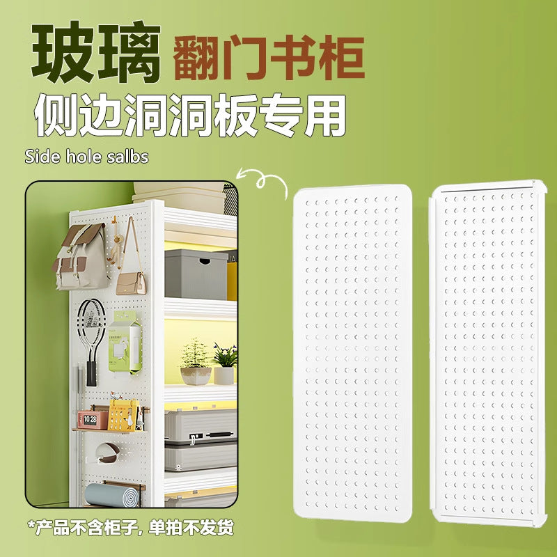 Steel bookcase glass door bookshelf for home living room storage cabinet floor-standing dust-proof figure display cabinet iron storage rack