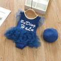 Korean-style ins baby girl swimsuit - cute puffy one-piece mesh swimwear for toddlers and young girls