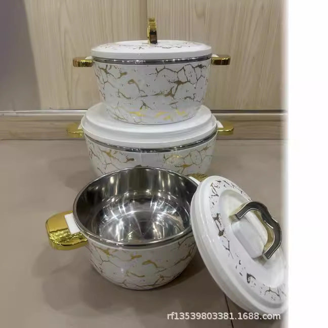 2l-3.5l-6.5lexport cross-border export to africa food warmer container 3pcs thermal insulation box