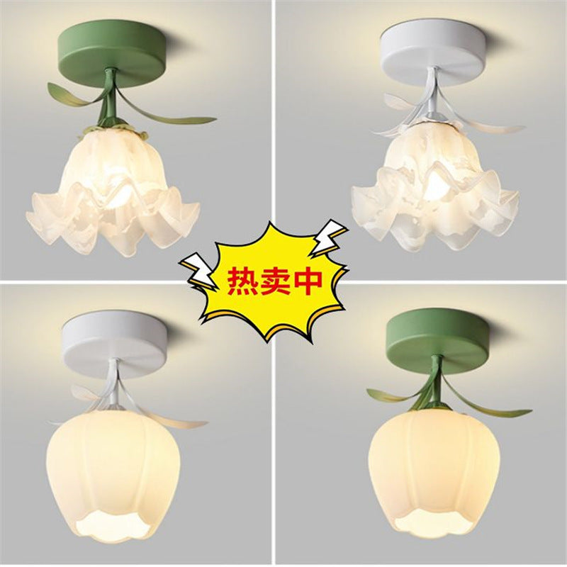 Lily of the valley leaf aisle light - minimalist modern creative cream style hallway light - foyer entryway light - new arrival