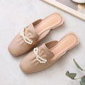 2025 summer women's casual sandals & slides - korean style slip-ons, closed-toe mules, and half-slippers