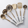 Polka dot kitchen utensils stainless steel cooking spatula frying spatula custom kitchen gadgets household soup ladle spatula set customization
