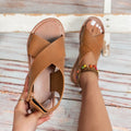 summer new arrival: plus size women's casual comfortable flat fashion sandals - one size fits all, perfect for beach and everyday wear