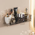 Bathroom storage rack - no drilling required, wall-mounted organizer for toilet, sink, and vanity - cosmetics and wall-mounted storage
