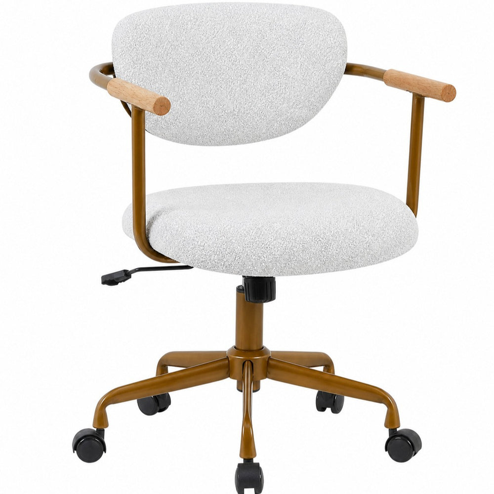 European-style practical leisure chair - solid wood armrests, comfortable for extended sitting, office chair for study, bedroom, home computer chair