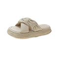 Gentle fairy style slippers women's summer 2023 new thick sole casual beach one-line sandals with skirt easiest for match