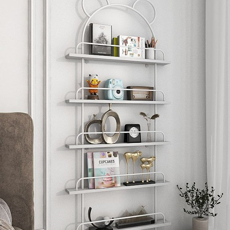 Living room bookshelf storage cabinet kids storage rack iron ultra-thin bookcase gap wall hanging for home door rear picture book shelf