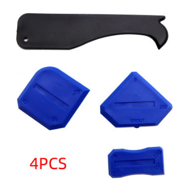 3-in-1 metal glass residual glue scraper spatula multi-functional glue spatula wall trimming beautiful seam glue scraper wholesale