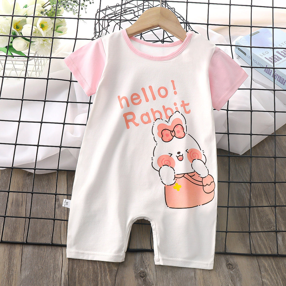 infant romper - new summer collection: korean style, lightweight short-sleeve bodysuit for baby boys and girls