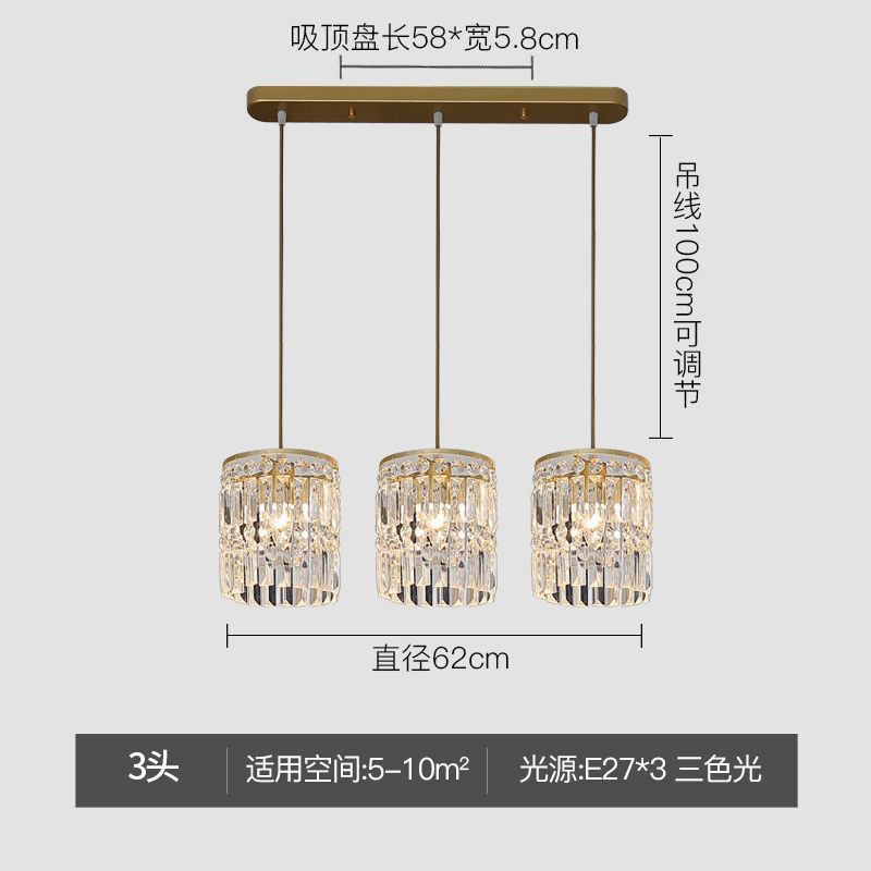 Modern minimalist creative hallway entryway ceiling light, light luxury crystal italian style popular corridor balcony walk-in closet lighting fixture
