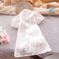Girls' cheongsam dress - new  summer collection: elegant, chic, chinese style, baby hanfu - exquisite and adorable