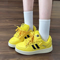 Campus high-value yellow fat bread shoes for women mesh 2026autumeasiest for matchpopularcasual sports skateboard shoes