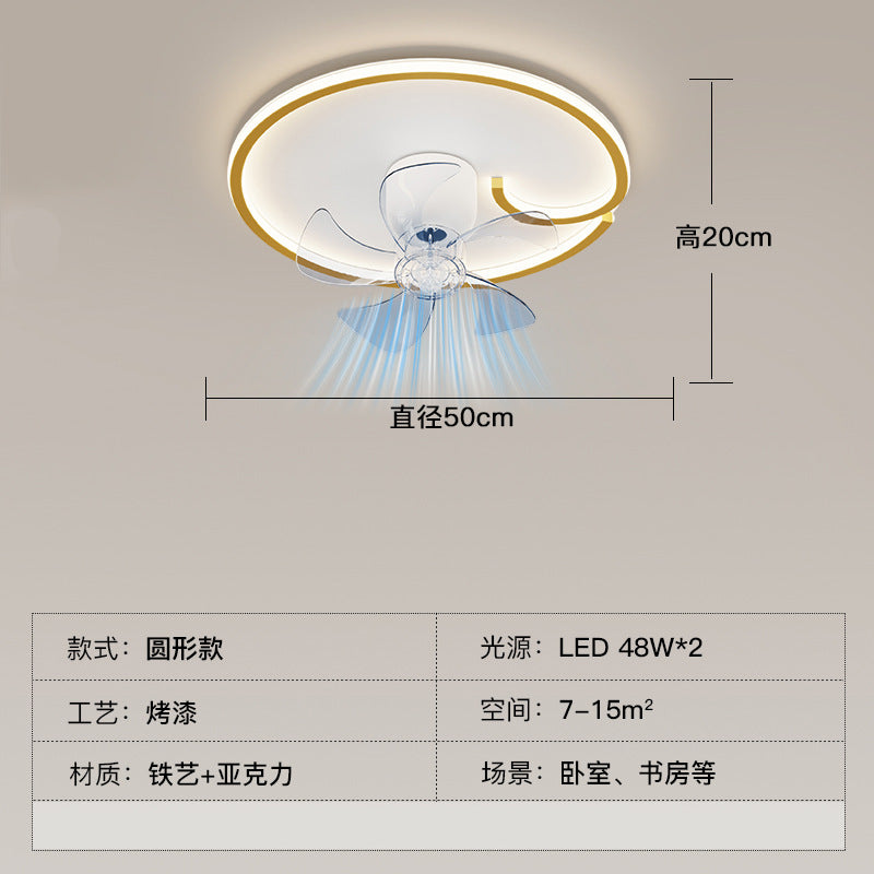 2025 new simple atmosphere living room light personalized design cloud fan ceiling light whole house combination lighting package