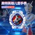 Ultraman watch kids toy boys cartoon luminous electronic watch 3-6 years old children mancero birthday gift