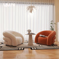 Single chair*2+side table [white+orange]