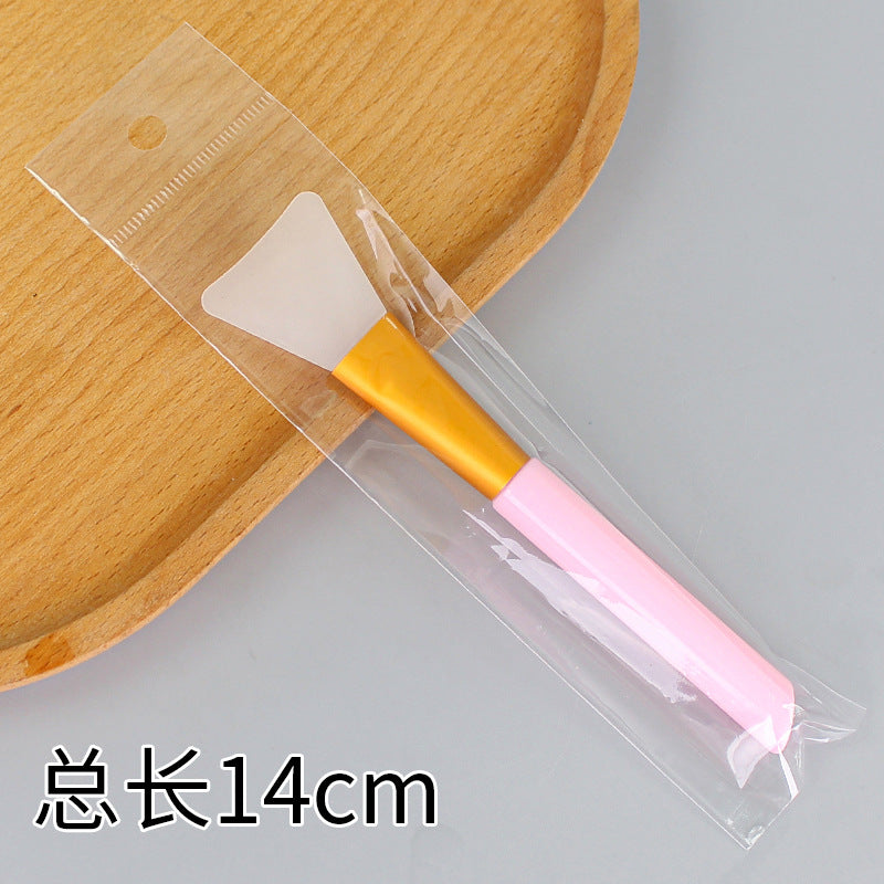 Beauty silicone brush facial mask brush makeup brush soft bristle head brush mud mask beauty tool fan-shaped fruit acid brush