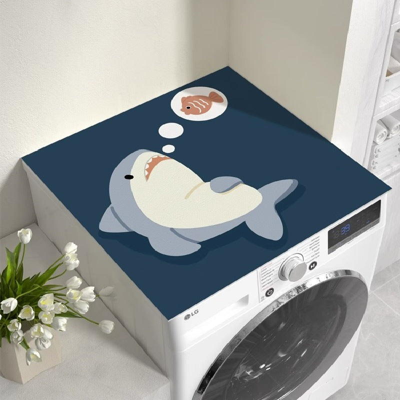 Washing machine cover, refrigerator dust cover, waterproof sun protection cover, coffee table bedside table, no-wash leather mat