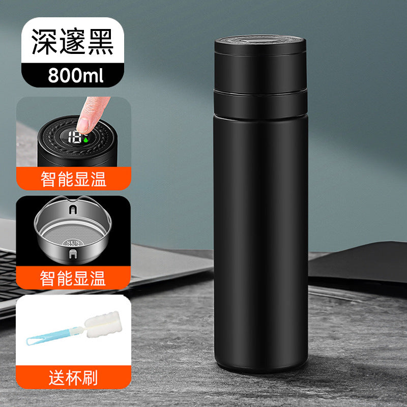 Warm display thermos cup 316 stainless steel quick-open cup water cup outdoor portable tea cup car tea water separation cup