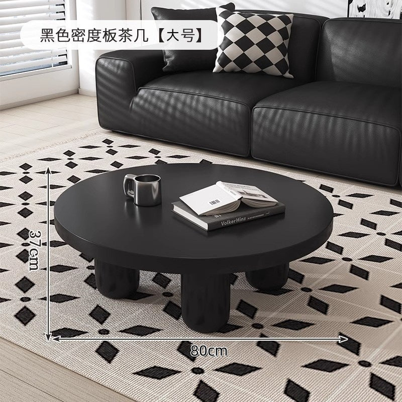 New arrivalcasual modern combination cream style round creative coffee table small ins style living room for home small table b&b